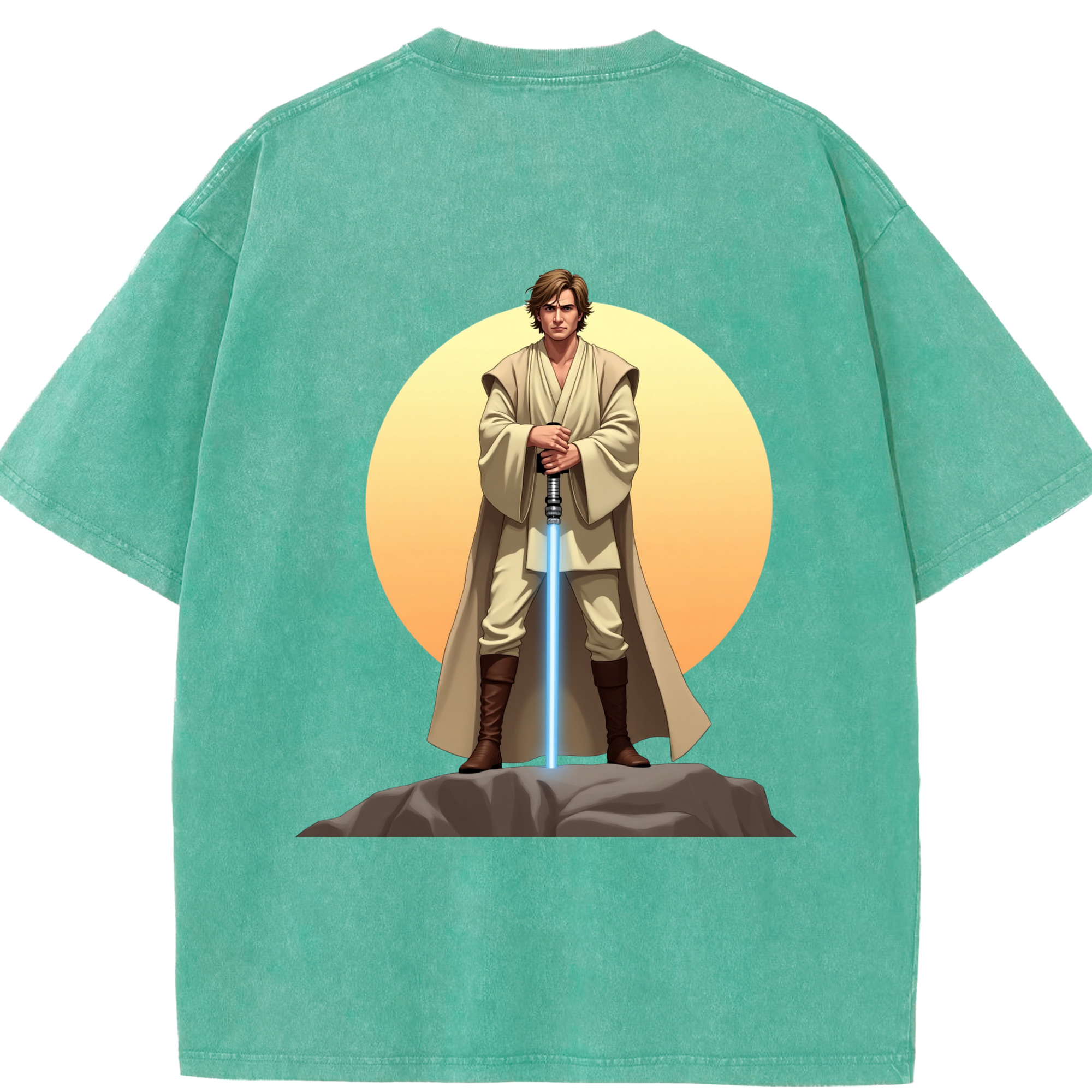 （画像用） スター・ウォーズ Star Wars 綿100% ヴィンテージ風 半袖Tシャツ（背面プリント）